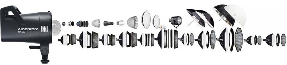 Wide range of Elinchrom light shaping tools