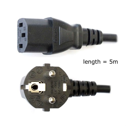 Power Cord C13 straight 5m for EU (Europe)