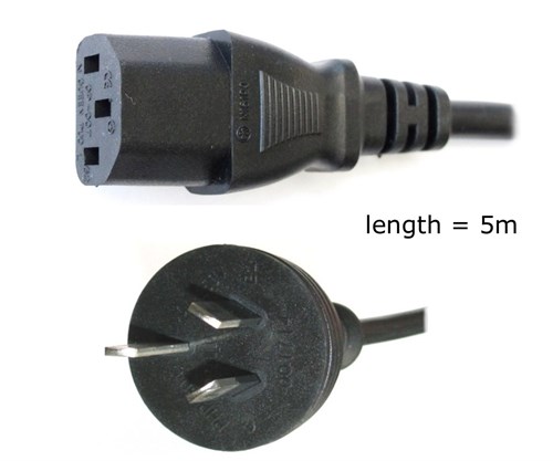 Power Cord C13 Straight 5 m for AU