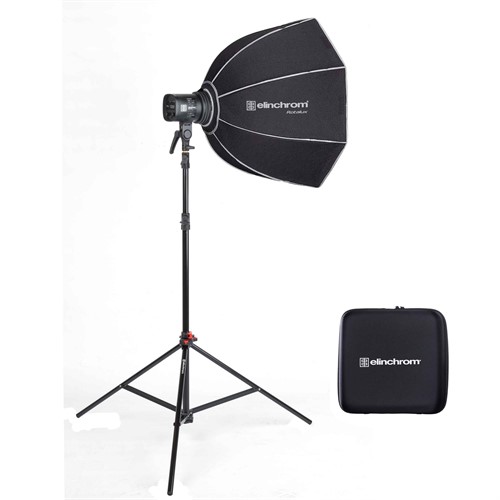 LED video light with softbox