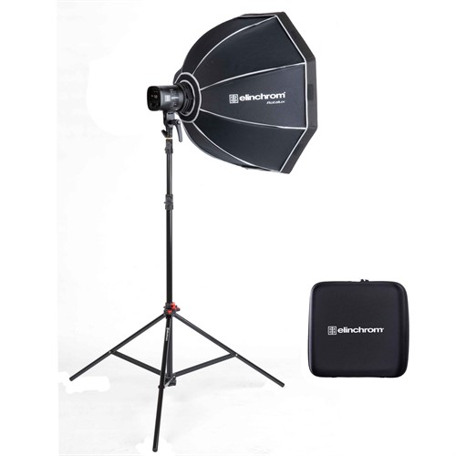 LED video light with softbox