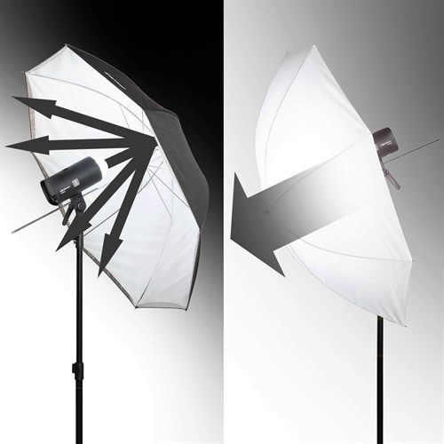 White with studs - Transparent directly against the motif