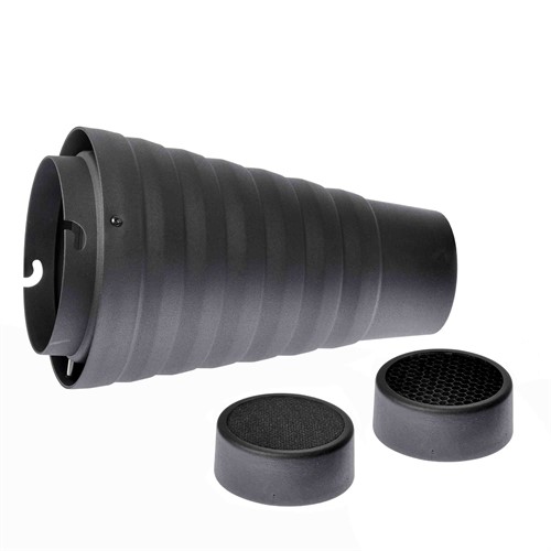 The Elinchrom Snoot has the standard Elinchrom bayonet